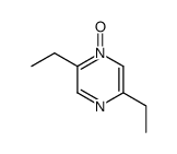 Pyrazine, 2,5-diethyl-, 1-oxide (9CI) structure