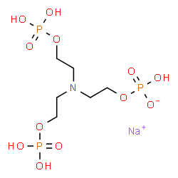 2,2',2''-nitrilotrisethyl tris(dihydrogen phosphate), sodium salt structure