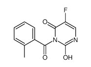 5-fluoro-3-(2-methylbenzoyl)-1H-pyrimidine-2,4-dione结构式