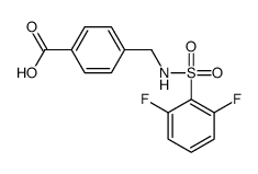 4-(([(2,6-DIFLUOROPHENYL)SULFONYL]AMINO)METHYL)BENZOIC ACID结构式