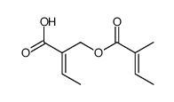 (Z)-2-Angeloyloxymethyl-2-butenoic Structure
