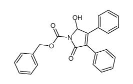 N-carbobenzyloxy-3,4-diphenyl-5-hydroxy-3-pyrrolin-2-one Structure