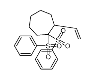 1,1-bis(benzenesulfonyl)-2-ethenylcycloheptane Structure