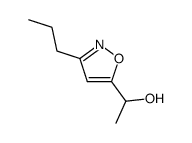 5-Isoxazolemethanol,-alpha--methyl-3-propyl-(9CI) structure