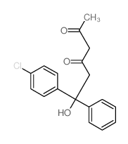 2,4-Hexanedione,6-(p-chlorophenyl)-6-hydroxy-6-phenyl- (6CI,8CI) Structure