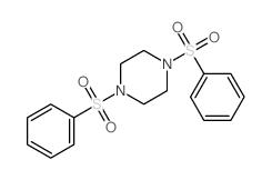 1,4-bis(benzenesulfonyl)piperazine Structure