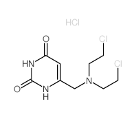 6-[bis(2-chloroethyl)aminomethyl]-1H-pyrimidine-2,4-dione结构式