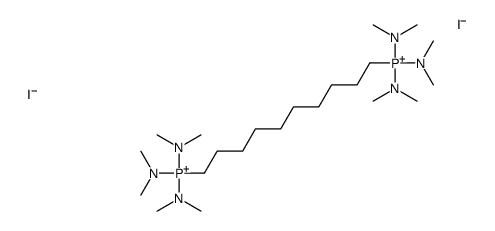 tris(dimethylamino)-[10-[tris(dimethylamino)phosphaniumyl]decyl]phosphanium,diiodide Structure