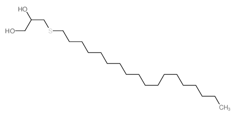 3-octadecylsulfanylpropane-1,2-diol Structure