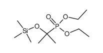 (1-Methyl-1-trimethylsilyloxyethan)-phosphonsaeurediethylester结构式