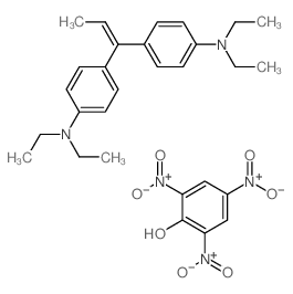 4-[1-(4-diethylaminophenyl)prop-1-enyl]-N,N-diethyl-aniline; 2,4,6-trinitrophenol picture