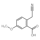 Benzoicacid, 2-(cyanomethyl)-5-methoxy-结构式