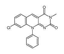 3-methyl-8-chloro-10-phenyl-5-deazaisoalloxazine Structure