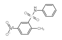 4-nitro-N-phenyltoluene-2-sulphonamide结构式