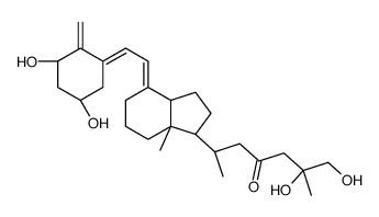 (6R)-6-[(1R,3aS,4E,7aR)-4-[(2Z)-2-[(3R,5S)-3,5-dihydroxy-2-methylidenecyclohexylidene]ethylidene]-7a-methyl-2,3,3a,5,6,7-hexahydro-1H-inden-1-yl]-1,2-dihydroxy-2-methylheptan-4-one Structure