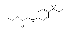 Propanoic acid, 2-[4-(1,1-dimethylpropyl)phenoxy]-, ethyl ester结构式