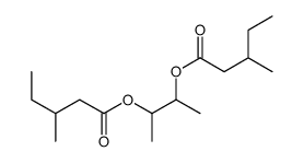 3-(3-methylpentanoyloxy)butan-2-yl 3-methylpentanoate结构式