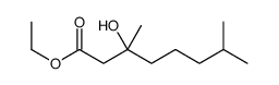 ethyl 3-hydroxy-3,7-dimethyloctanoate Structure