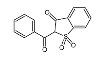 2-benzoyl-1,1-dioxo-1-benzothiophen-3-one结构式