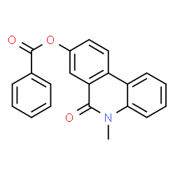 6(5H)-Phenanthridinone,8-(benzoyloxy)-5-methyl- structure