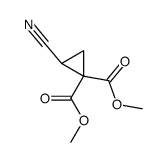 2-Cyan-1,1-cyclopropandicarbonsaeure-dimethylester结构式