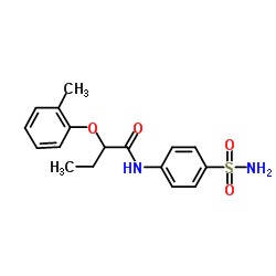 2-(2-Methylphenoxy)-N-(4-sulfamoylphenyl)butanamide结构式