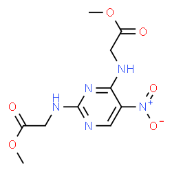 N,N'-(5-nitro-pyrimidine-2,4-diyl)-bis-glycine-dimethyl ester picture