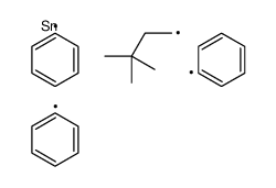 3,3-dimethylbutyl(triphenyl)stannane结构式