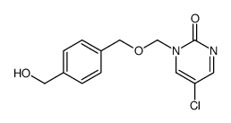 5-chloro-1-(4-hydroxymethylbenzyloxy)methyl-2(1H)-pyrimidinone结构式