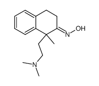 1-<2-(N,N-dimethylamino)ethyl>-1-methyl-2-tetralone oxime结构式