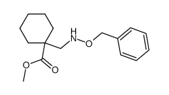 1-(benzyloxyamino-methyl)-cyclohexanecarboxylic acid methyl ester结构式