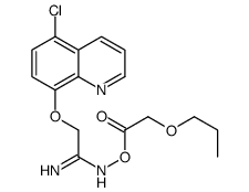 [[1-amino-2-(5-chloroquinolin-8-yl)oxyethylidene]amino] 2-propoxyacetate Structure