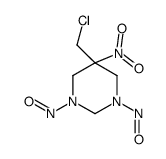 5-(chloromethyl)-5-nitro-1,3-dinitroso-1,3-diazinane结构式