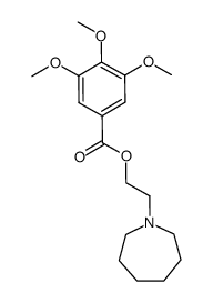 3,4,5-Trimethoxy-benzoesaeure-(2-hexahydroazepino-ethyl)-ester结构式