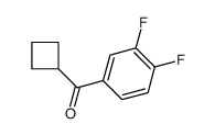 CYCLOBUTYL 3,4-DIFLUOROPHENYL KETONE结构式