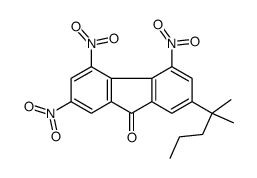 2-(2-methylpentan-2-yl)-4,5,7-trinitrofluoren-9-one结构式