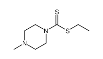 1-Piperazinecarbodithioic acid, 4-methyl-, ethyl ester结构式