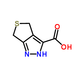 2,6-Dihydro-4H-thieno[3,4-c]pyrazole-3-carboxylic acid Structure