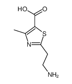 2-(2-aminoethyl)-4-methyl-1,3-thiazole-5-carboxylic acid structure