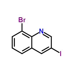 8-Bromo-3-iodoquinoline structure