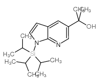 Α,Α-二甲基-1-[三(1-甲基乙基)硅酯]-1H-吡咯并[2,3-B]吡啶-5-甲醇图片