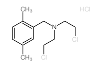 Benzylamine, N,N-bis(2-chloroethyl)-2,5-dimethyl-, hydrochloride结构式