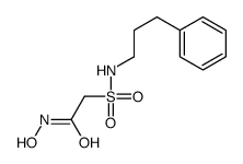 N-hydroxy-2-(3-phenylpropylsulfamoyl)acetamide结构式