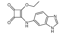 3-(3H-benzimidazol-5-ylamino)-4-ethoxycyclobut-3-ene-1,2-dione Structure