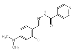 4-Pyridinecarboxylicacid, 2-[[2-chloro-4-(dimethylamino)phenyl]methylene]hydrazide结构式