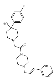 1-(2-(4-Cinnamyl-1-piperazinyl)-2-oxoethyl)-4-(4-fluorophenyl)-4-piperidinol picture