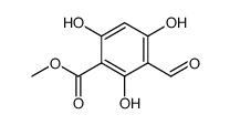 3-Formyl-2,4,6-trihydroxy-benzoesaeure-methylester Structure