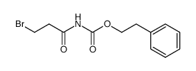 3-Brom-propionylcarbamidsaeure-phenethylester结构式