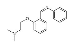 N,N-dimethyl-2-[2-(phenyliminomethyl)phenoxy]ethanamine Structure