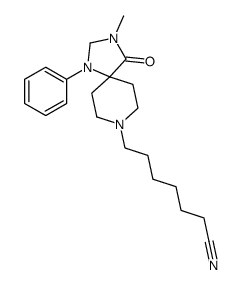 7-(3-methyl-4-oxo-1-phenyl-1,3,8-triazaspiro[4.5]decan-8-yl)heptanenitrile Structure